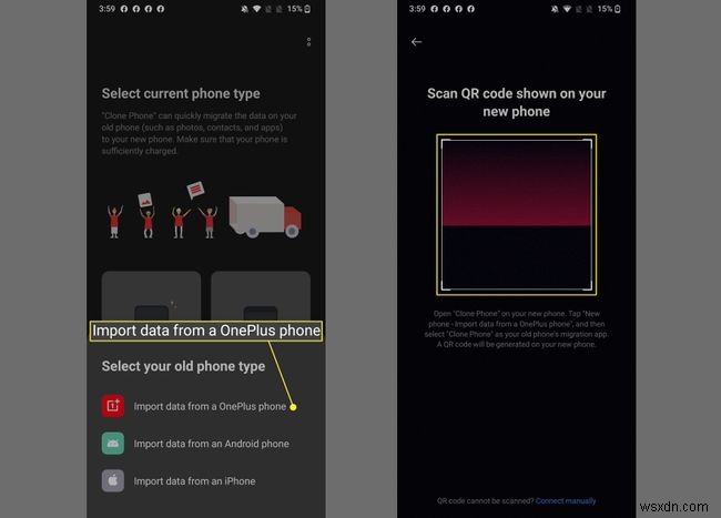 नए OnePlus फोन में डेटा ट्रांसफर करने के लिए क्लोन फोन का उपयोग कैसे करें