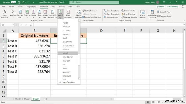 Excel में राउंड फंक्शन का उपयोग कैसे करें