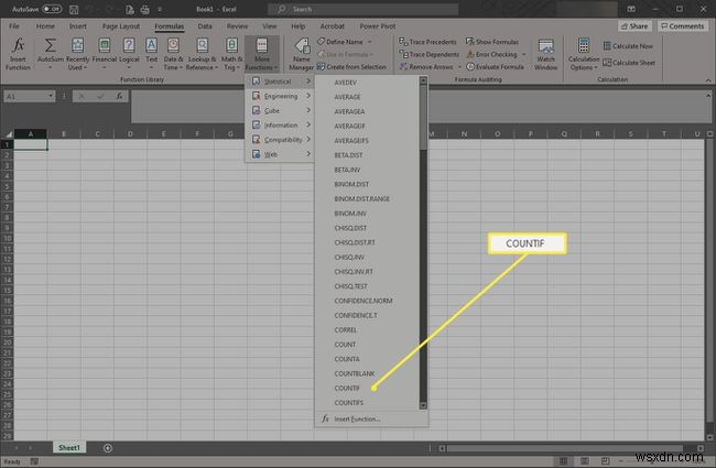 Excel में COUNTIF फ़ंक्शन का उपयोग कैसे करें