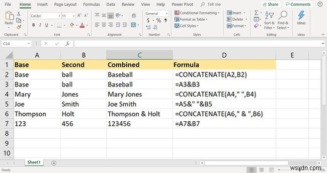 कोशिकाओं को संयोजित करने के लिए Excel CONCATENATE फ़ंक्शन का उपयोग कैसे करें