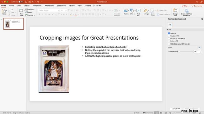 PowerPoint में किसी चित्र को कैसे काटें