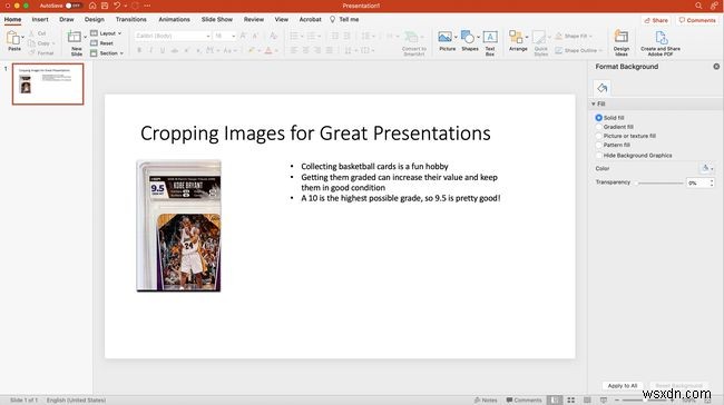 PowerPoint में किसी चित्र को कैसे काटें