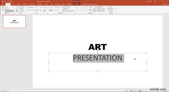 PowerPoint Format Painter के साथ टेक्स्ट को कैसे फॉर्मेट करें