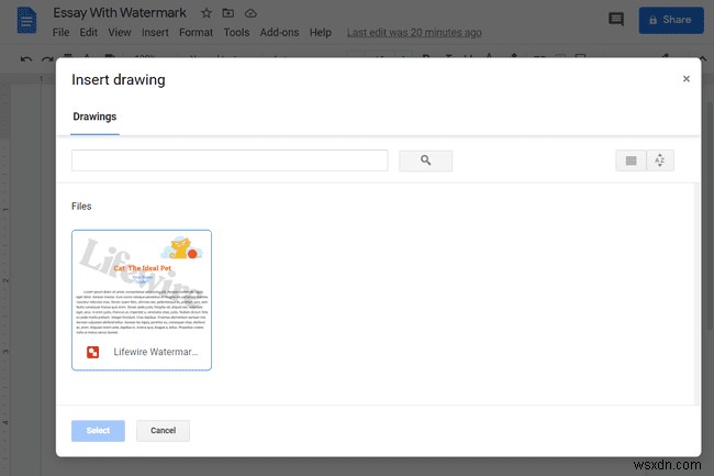 Google डॉक्स में वॉटरमार्क कैसे जोड़ें