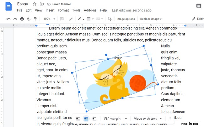 Google डॉक्स में छवियों को कैसे स्थानांतरित करें