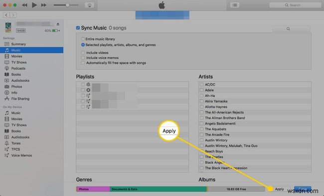 iTunes Sync:केवल कुछ गानों को कैसे सिंक करें