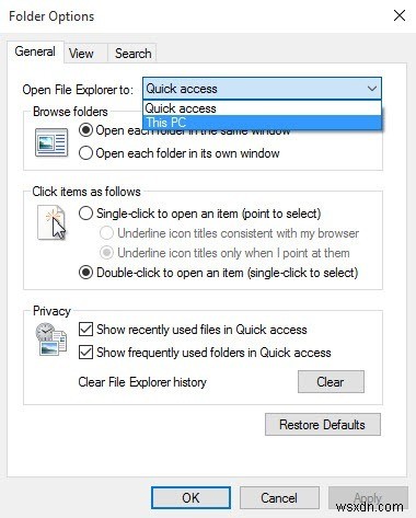 विंडोज 10 फाइल एक्सप्लोरर से क्विक एक्सेस कैसे निकालें