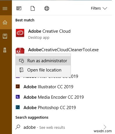 Adobe Creative Cloud Products को Windows 10 PC से अनइंस्टॉल कैसे करें