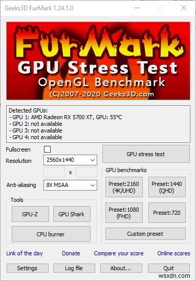 Furmark के साथ अपने GPU का परीक्षण कैसे करें