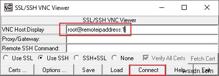SSH . पर VNC को कैसे टनल करें 