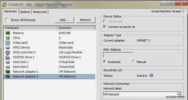 vCenter सर्वर उपकरण (VCSA) में दूसरा NIC कैसे जोड़ें 