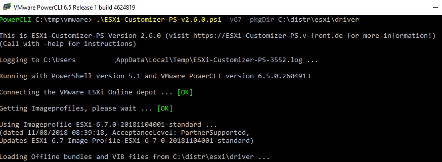 VMWare ESXi 6.7 ISO इमेज में थर्ड-पार्टी ड्राइवर्स जोड़ना 