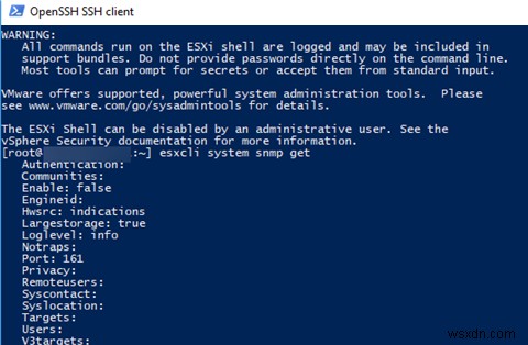 VMWare ESXi होस्ट पर SNMP को कैसे सक्षम और कॉन्फ़िगर करें? 
