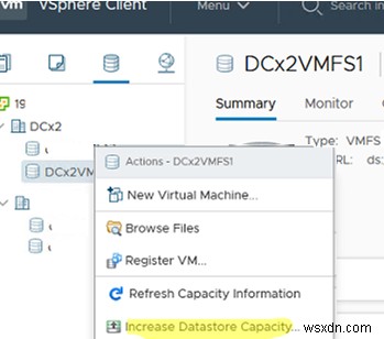 VMware ESXi (vSphere) पर VMFS डेटास्टोर क्षमता बढ़ाना 