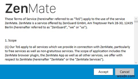 ZenMate VPN समीक्षा:आपकी गोपनीयता पर ध्यान 