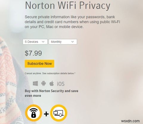 Norton WiFi गोपनीयता आपकी कहीं भी जाने पर ब्राउज़िंग को सुरक्षित रखने में मदद करती है