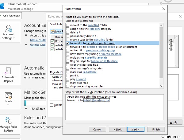Microsoft Outlook में ईमेल को स्वचालित रूप से कैसे अग्रेषित करें