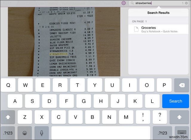 iPad में OneNote की हस्तलेखन और OCR सुविधाओं का उपयोग कैसे करें