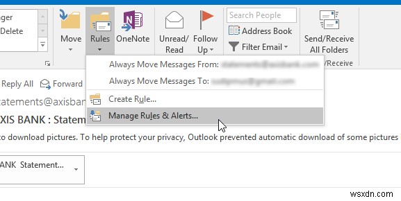 Microsoft Outlook में नियम निर्यात या आयात कैसे करें