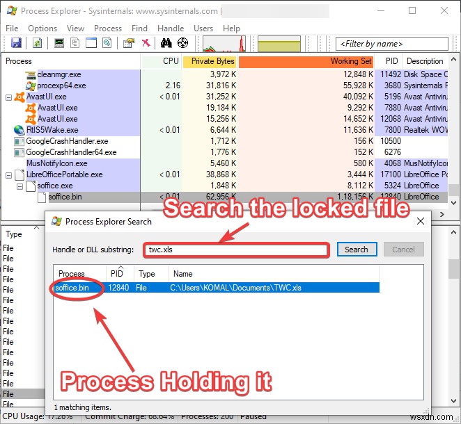 कैसे बताएं कि विंडोज 11/10 में कौन सी प्रक्रिया लॉक हो रही है या फाइल का उपयोग कर रही है? 