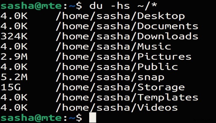 Linux में डिस्क स्थान खाली करने के लिए du का उपयोग करना 