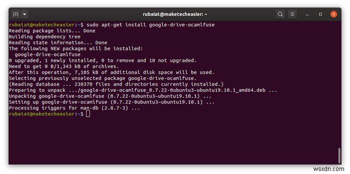 Linux पर Google डिस्क पर फ़ाइलों का बैकअप कैसे लें 