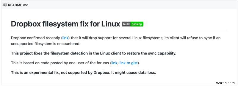 गैर-Ext4 लिनक्स फाइल सिस्टम में ड्रॉपबॉक्स का उपयोग कैसे करें 