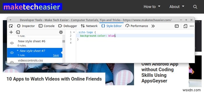 फ़ायरफ़ॉक्स के वेब डेवलपर टूल के साथ साइट को लाइव-एडिट कैसे करें 