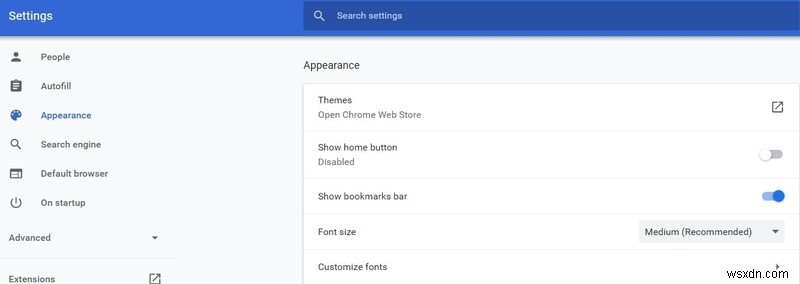 Google Chrome में डिफ़ॉल्ट फ़ॉन्ट कैसे बदलें