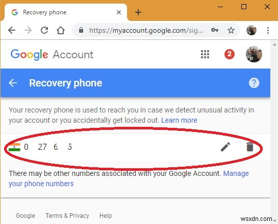 Google खाते से अपना फ़ोन नंबर कैसे निकालें 