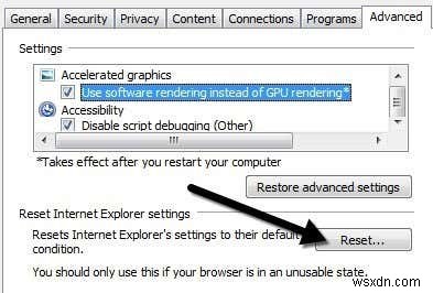 कैसे ठीक करें Internet Explorer में कोई समस्या आई है और इसे बंद करने की आवश्यकता है