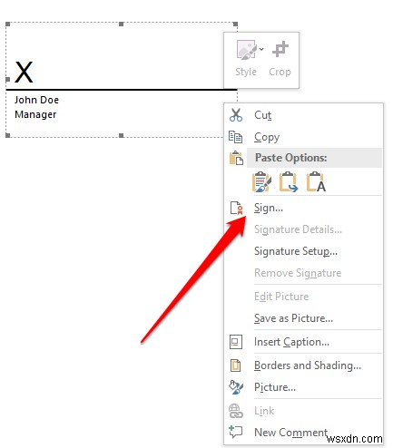 Microsoft Word दस्तावेज़ में हस्ताक्षर कैसे सम्मिलित करें