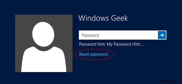 Windows 8 पासवर्ड रीसेट डिस्क या USB बनाएं और उसका उपयोग करें