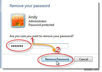Windows 7 लॉगिन पासवर्ड कैसे निकालें