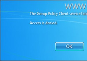 फिक्स:ग्रुप पॉलिसी क्लाइंट सर्विस विंडोज 7 में लॉगऑन करने में विफल रही (समाधान)