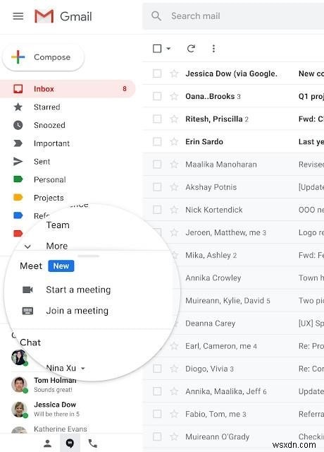 Google Meet को वीडियो कॉल के लिए Gmail इंटीग्रेशन मिलता है