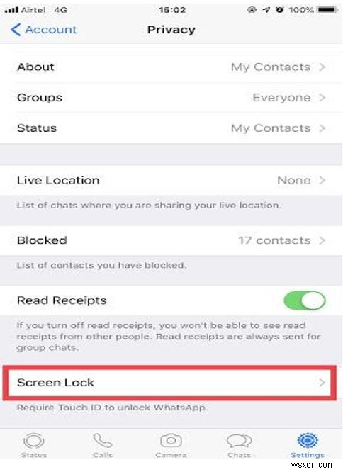 iPhone पर अपने WhatsApp को फ़िंगरप्रिंट या FaceID से कैसे लॉक करें