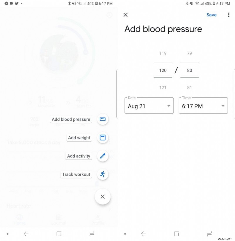 रक्तचाप, वजन और कसरत को ट्रैक करने के लिए Google फिट का उपयोग कैसे करें?