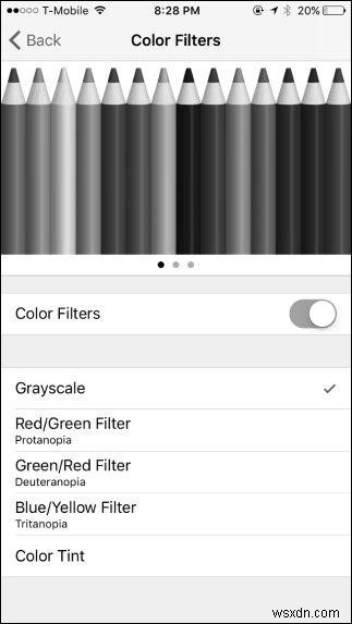 सुखदायक प्रदर्शन के लिए iPhone पर रंग फिल्टर कैसे सक्षम करें
