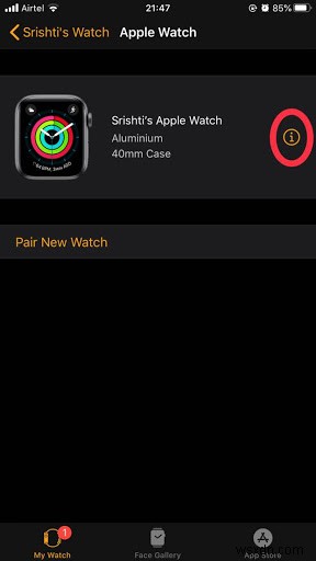 Apple Watch पर (I) आइकॉन क्या है? ऐप्पल वॉच आइकॉन और सिंबल के लिए एक गाइड।