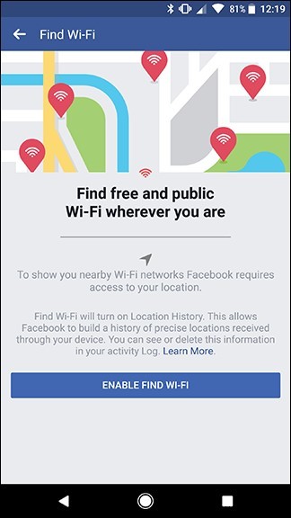 यहां बताया गया है कि कैसे फेसबुक आपको आस-पास के वाईफाई स्पॉट को ट्रैक करने में मदद करता है