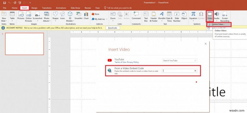 PowerPoint 2010 में YouTube वीडियो कैसे एम्बेड करें