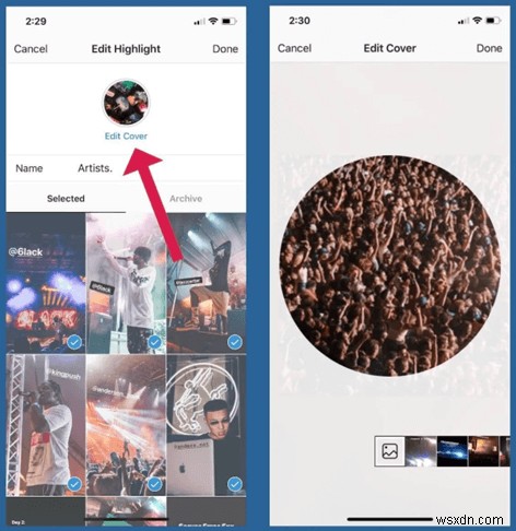 कस्टम Instagram स्टोरी हाइलाइट कवर कैसे बनाएं और जोड़ें