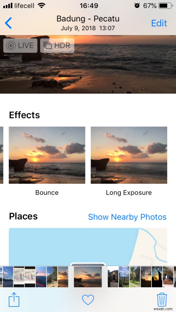 iPhone पर लंबी एक्सपोजर तस्वीरें कैसे लें