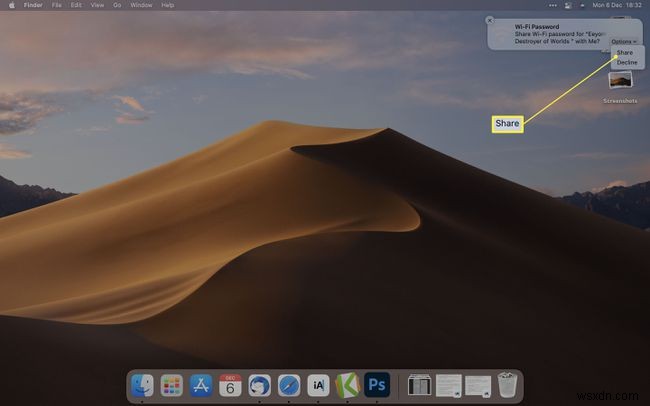 Mac से iPhone पर वाई-फाई पासवर्ड कैसे शेयर करें