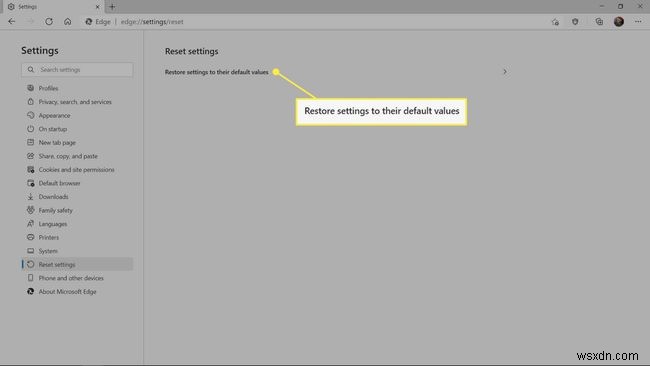Microsoft Edge को रीसेट कैसे करें