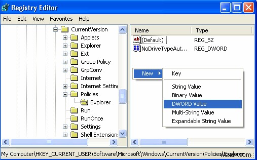 स्निपेट: Windows XP स्टार्ट मेनू से यूजरनेम हटाएं