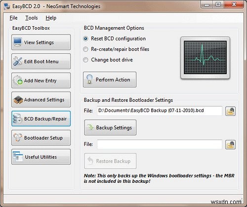 EasyBCD के साथ अपने बूट लोडर को पुनर्स्थापित करें [Windows]