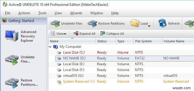 Active Undelete के साथ डिलीट की गई फाइलें, फोल्डर और पार्टीशन जल्दी रिकवर करें