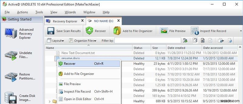 Active Undelete के साथ डिलीट की गई फाइलें, फोल्डर और पार्टीशन जल्दी रिकवर करें